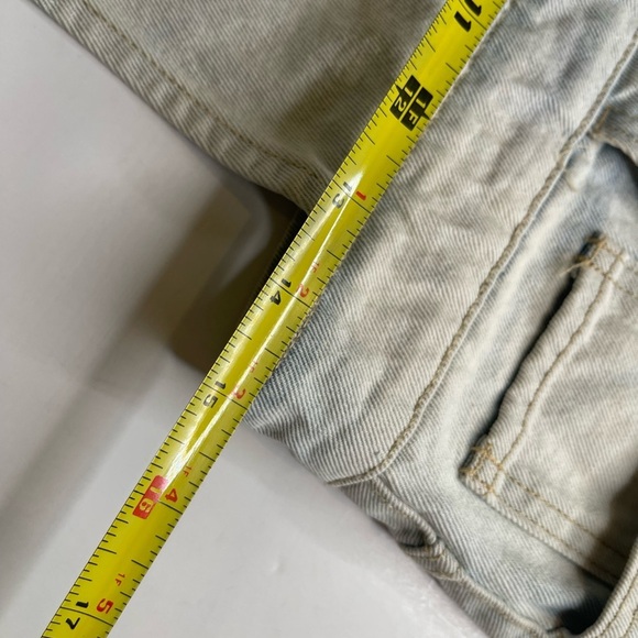 Forever 21 Denim Overall Mini Skirt Bleached M - Picture 11 of 17